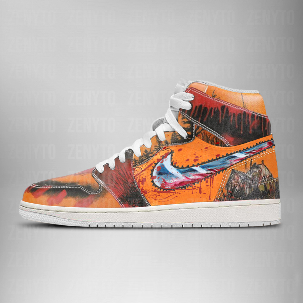 Leatherface Halloween J1 High Top Shoes