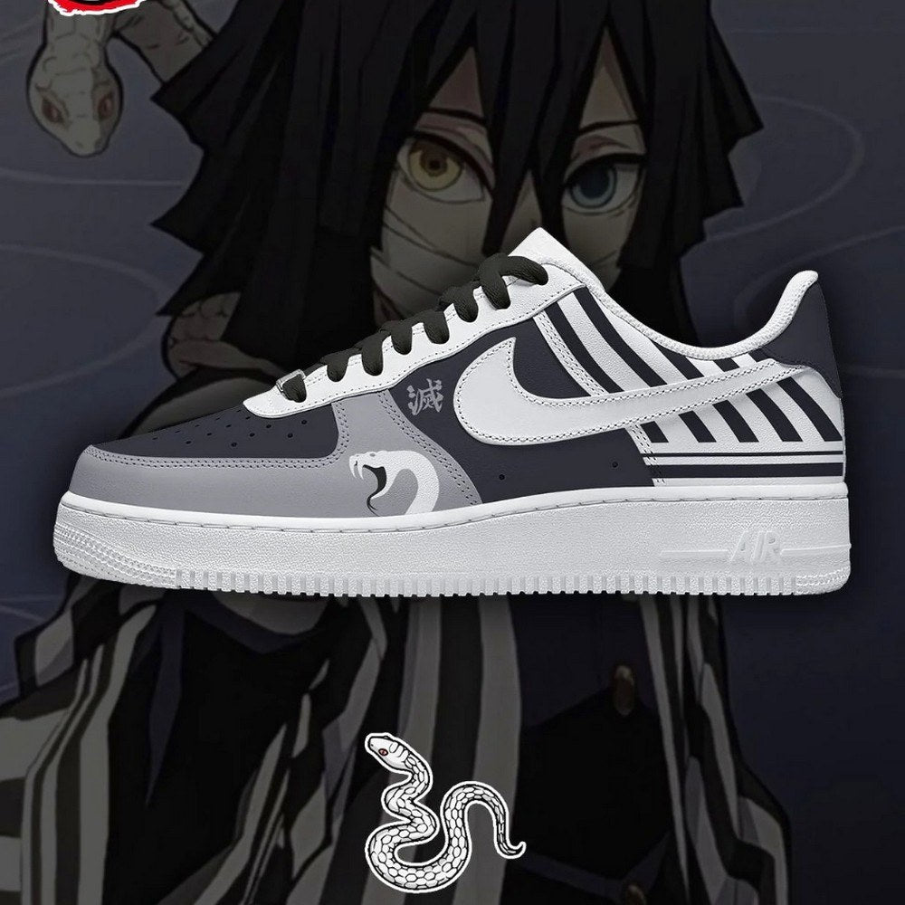 Obanai Iguro Demon Slayer AF1 Shoes