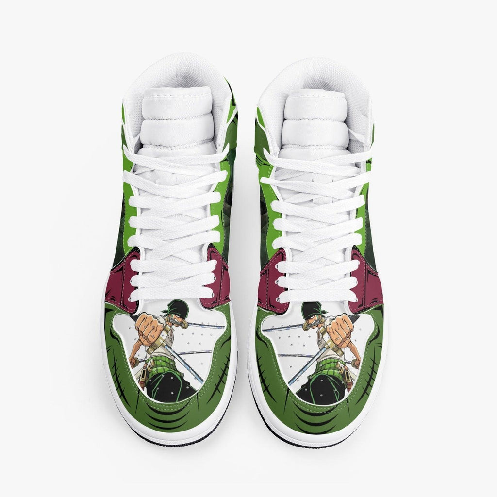 One Piece Roronoa Zoro Santoryu Three Swords AJ1 High Top Shoes