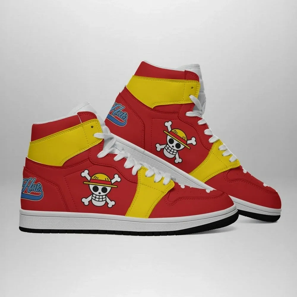 Luffy Straw Hat Pirates One Piece Special High Top Shoes