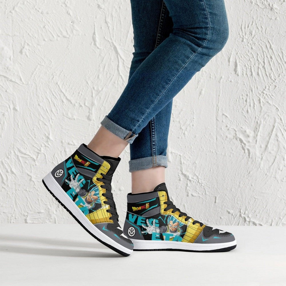 Vegeta Super Saiyan Blue Dragon Ball Z JD1 High Top Shoes