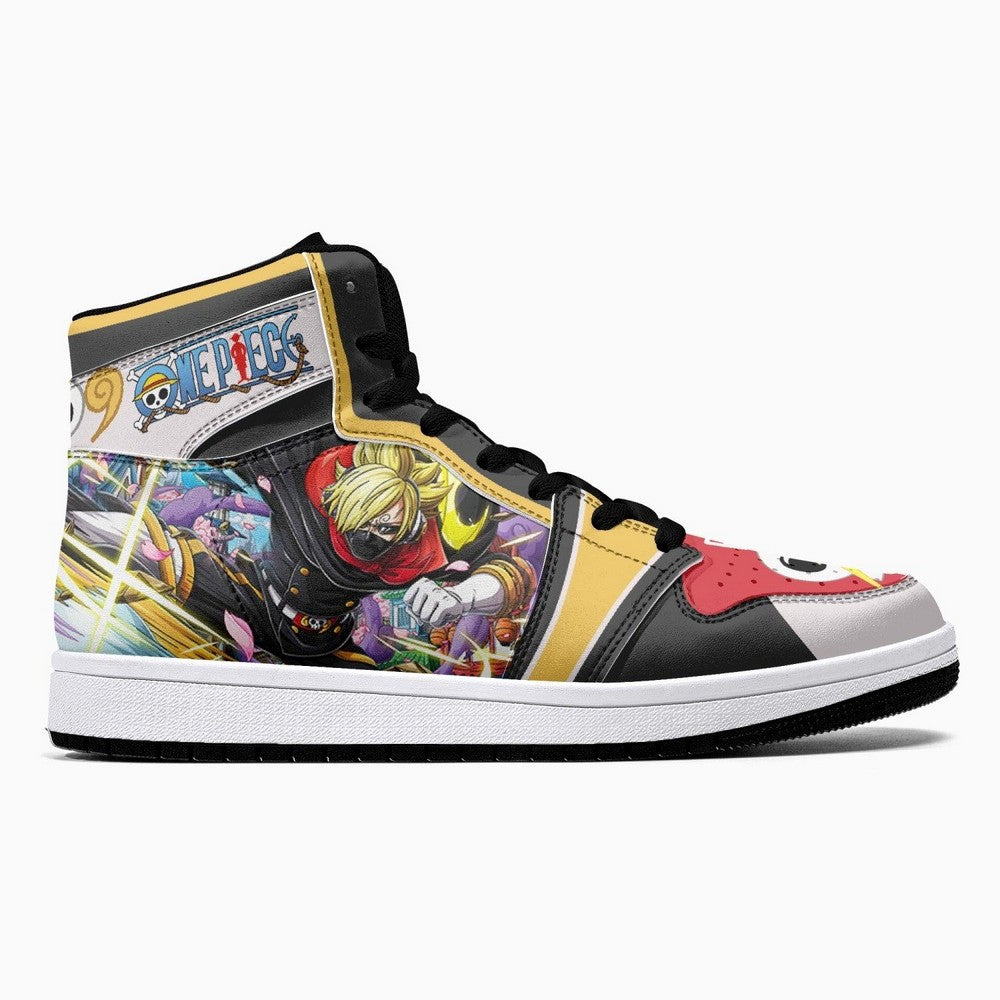 Vinsmoke Sanji Stealth Black One Piece JD1 High Top Shoes