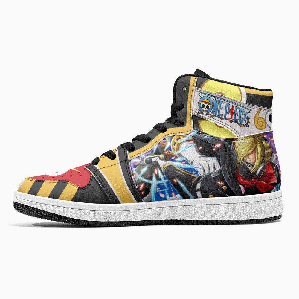 Vinsmoke Sanji Stealth Black One Piece JD1 High Top Shoes