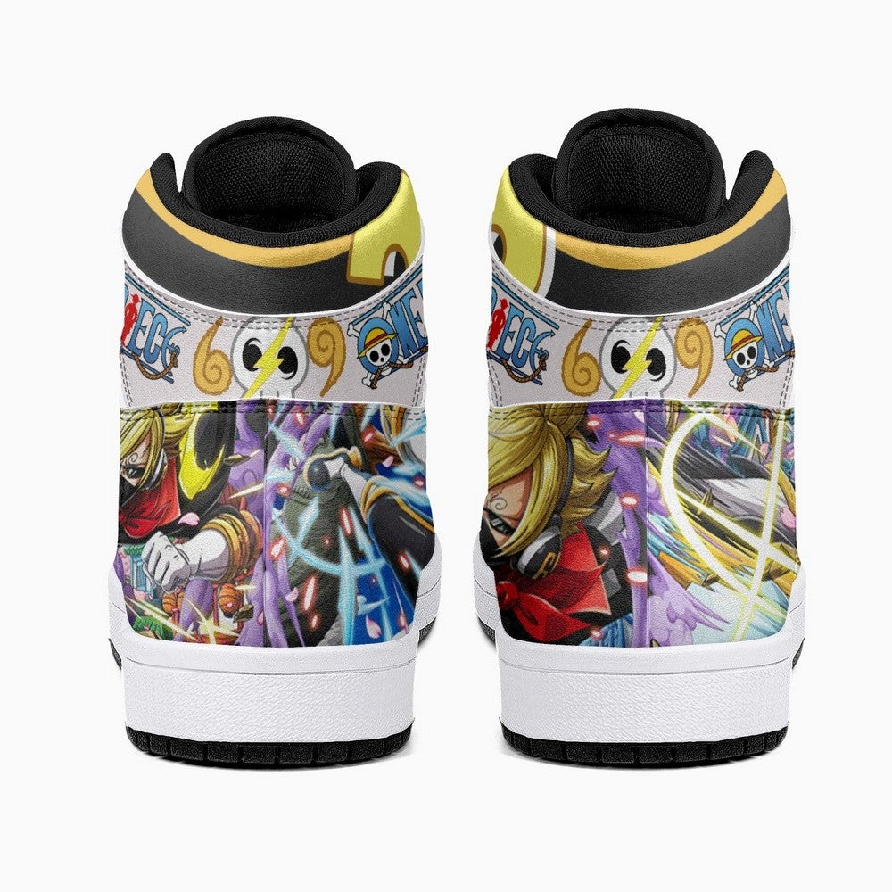 Vinsmoke Sanji Stealth Black One Piece JD1 High Top Shoes